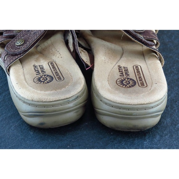 Easy Spirit Sz 6.5 M Brown Slide Synthetic Women Sandals WMES29ER118‎ - Picture 5 of 8